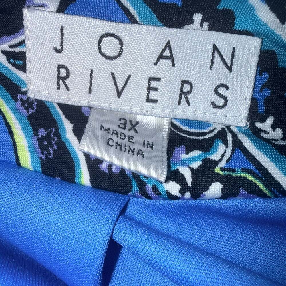 Joan Rivers Blue Floral 3/4 Sleeve Jacket Size 3X NWOT - Picture 6 of 6